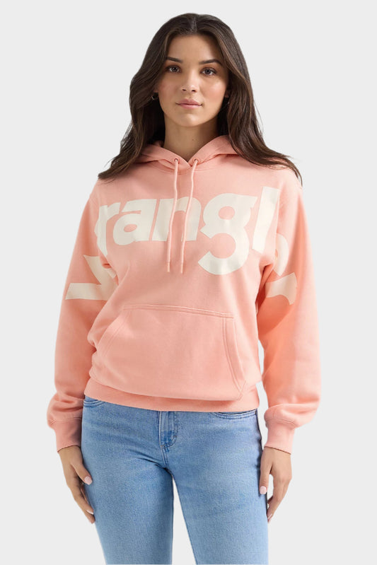 Wrangler Women's Bold Logo Hoodie - Pink