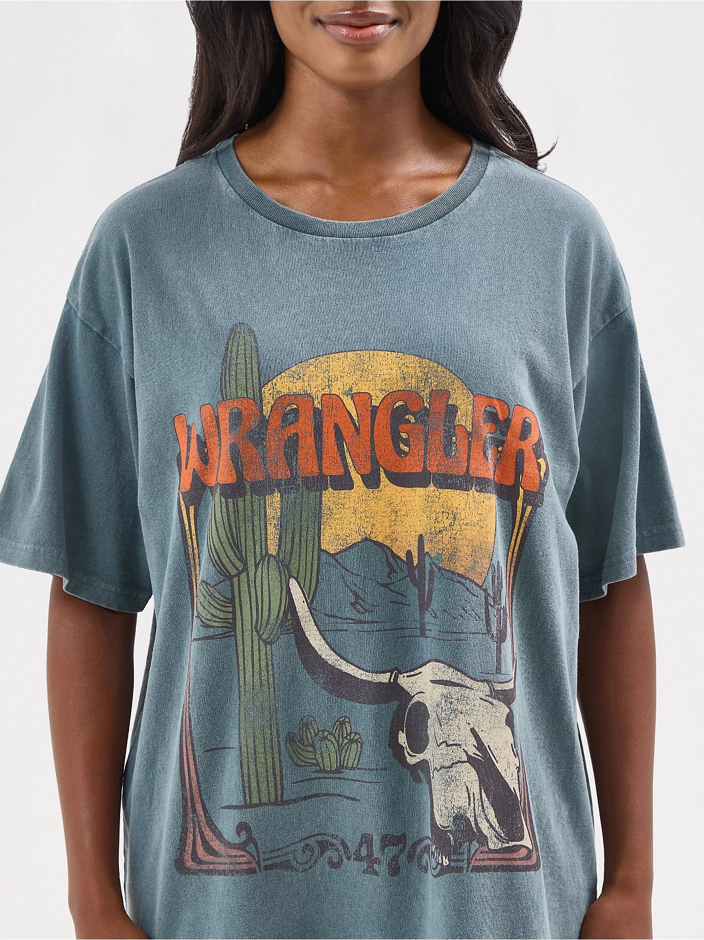 Wrangler Women's Western Graphic Oversized Tee