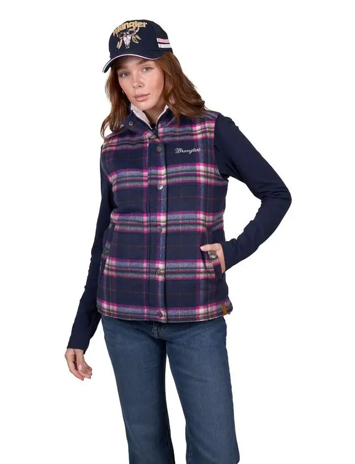 Wrangler Women's Selma Vest - Navy