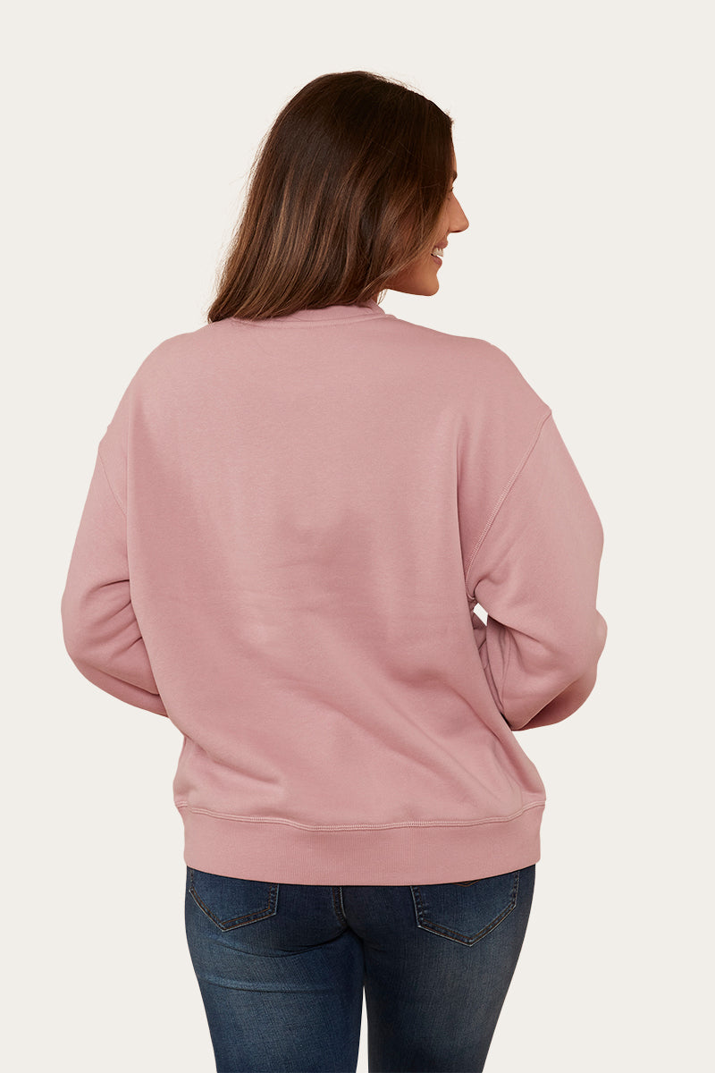 RINGERS WESTERN SECRETS WOMENS CREW - ROSEY PINK