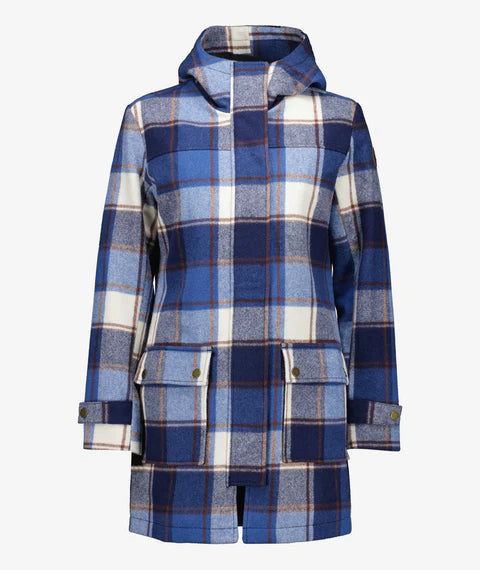 Swanndri Women's Annmore Wool Overcoat - Fitzroy Check