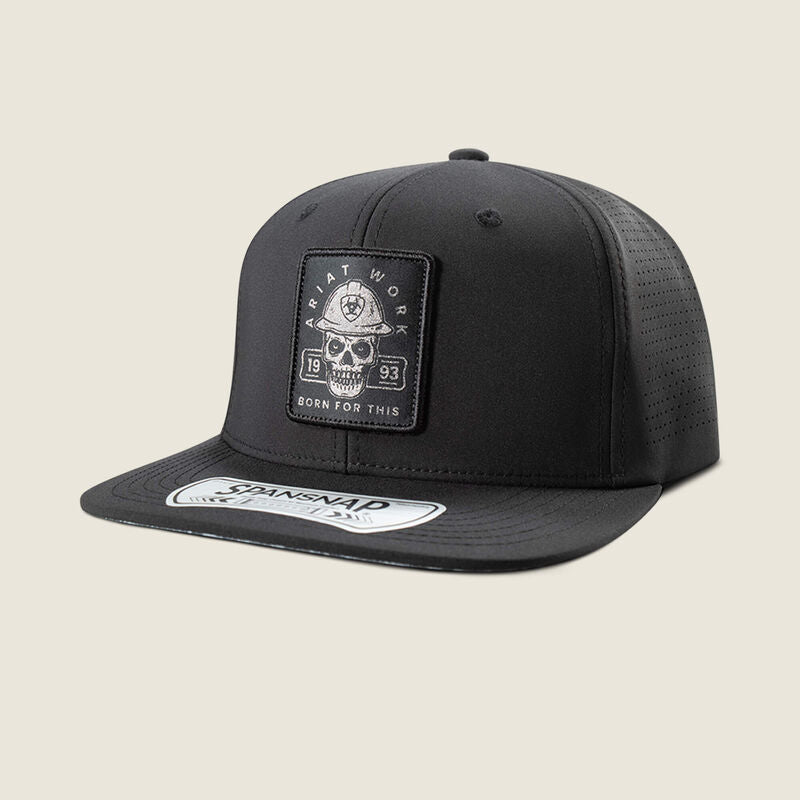 Ariat Work Cap Snapback Reflective Patch Black