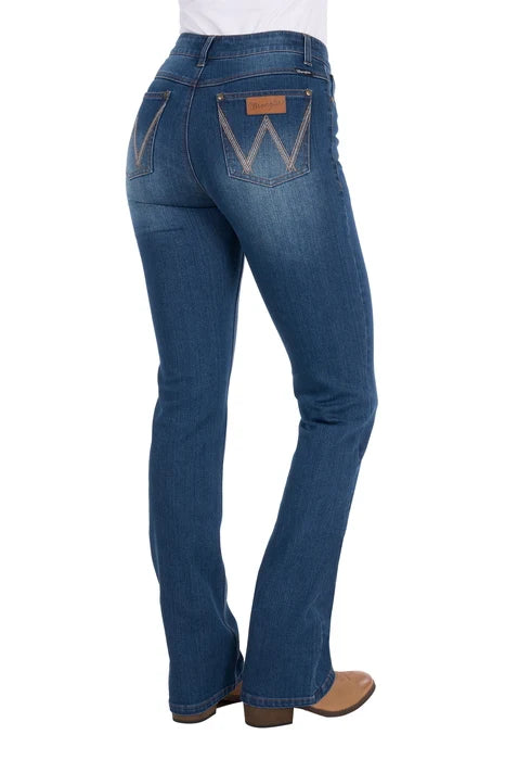 Wrangler Women's Etta Boot Cut Stretch Jean - Mid Indigo