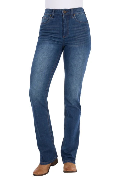 Wrangler Women's Etta Boot Cut Stretch Jean - Mid Indigo