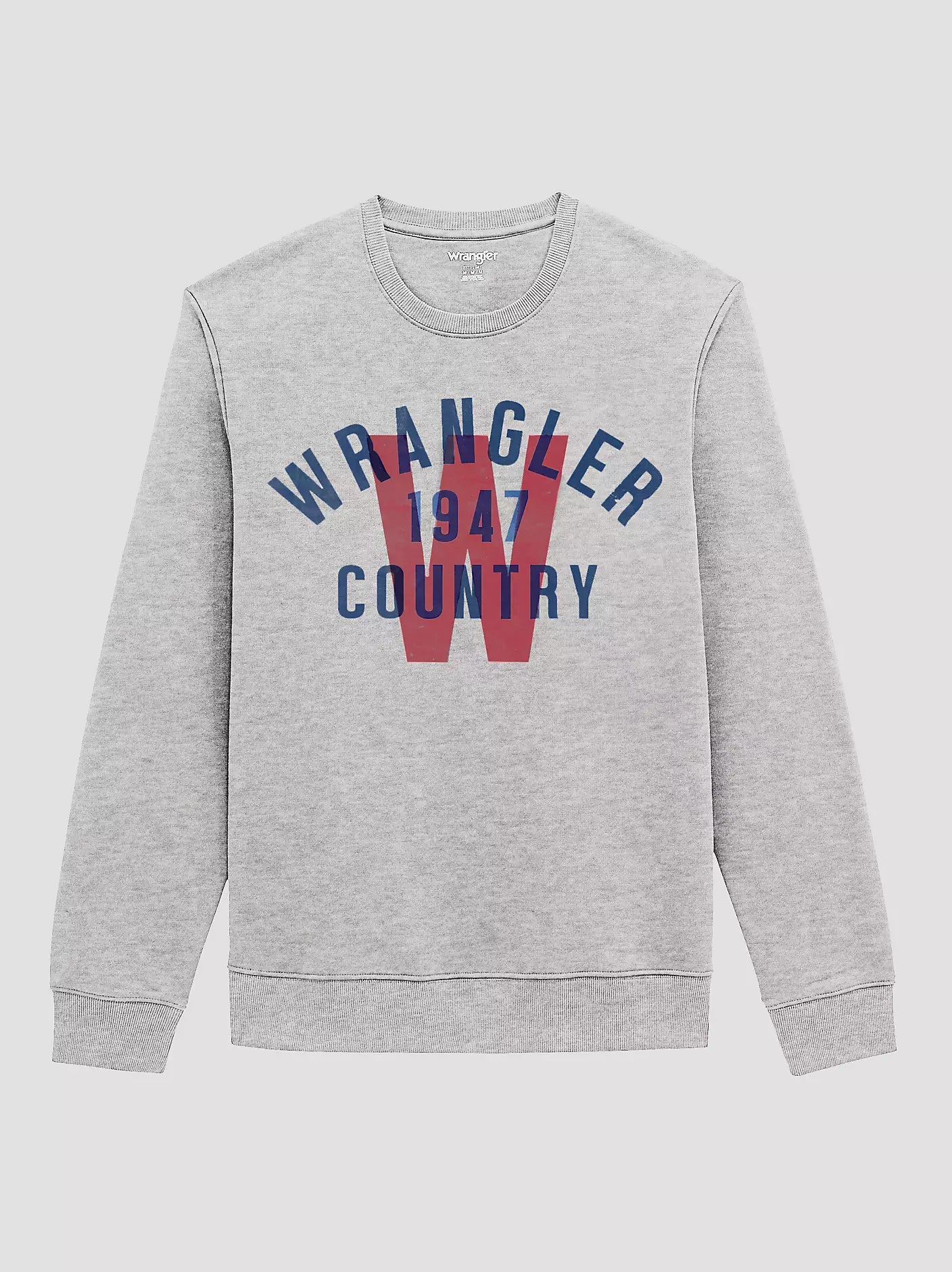 Wrangler 1947 Country Graphic Fleece Sweatshirt - Grey Mele