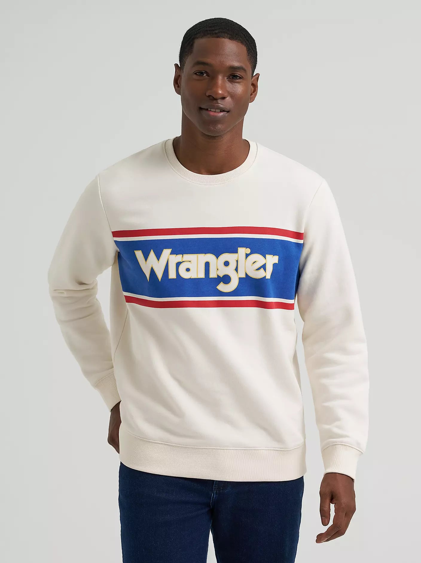 Wrangler Men's Legacy Logo Graphic Fleece Sweatshirt