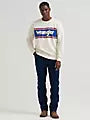 Wrangler Men's Legacy Logo Graphic Fleece Sweatshirt