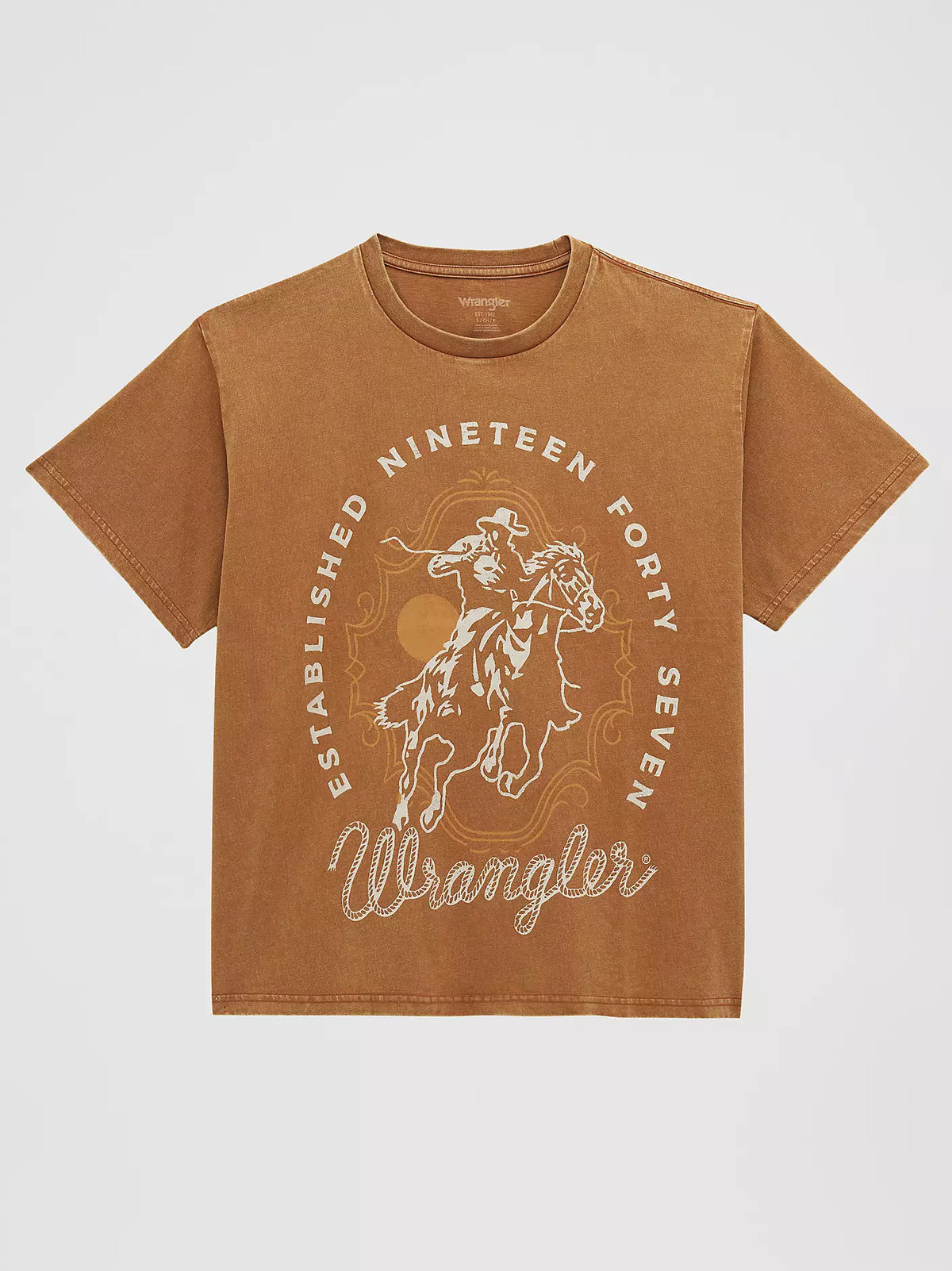 Wrangler Rider Girlfriend Graphic Tee - Argan Oil