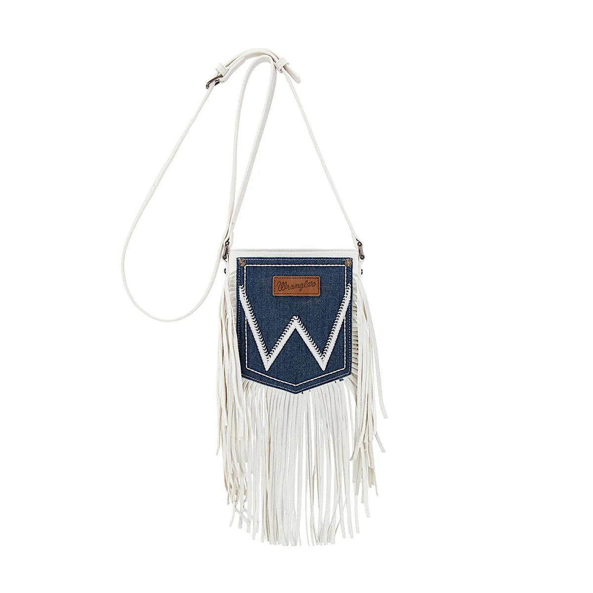 Wrangler Women's Denim Pocket Fringe Bag