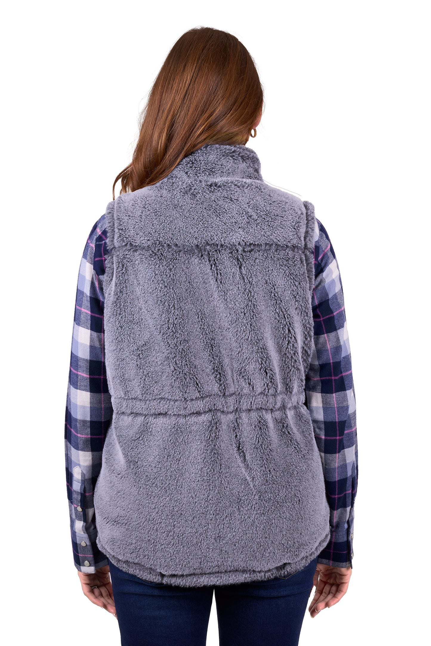 Wrangler Womens Denver Reversible Vest - Navy/Charcoal