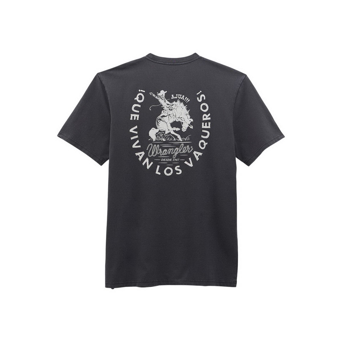 Wrangler Men's Short Sleeve T-Shirt - Regular Fit - CharcoalAsphalt