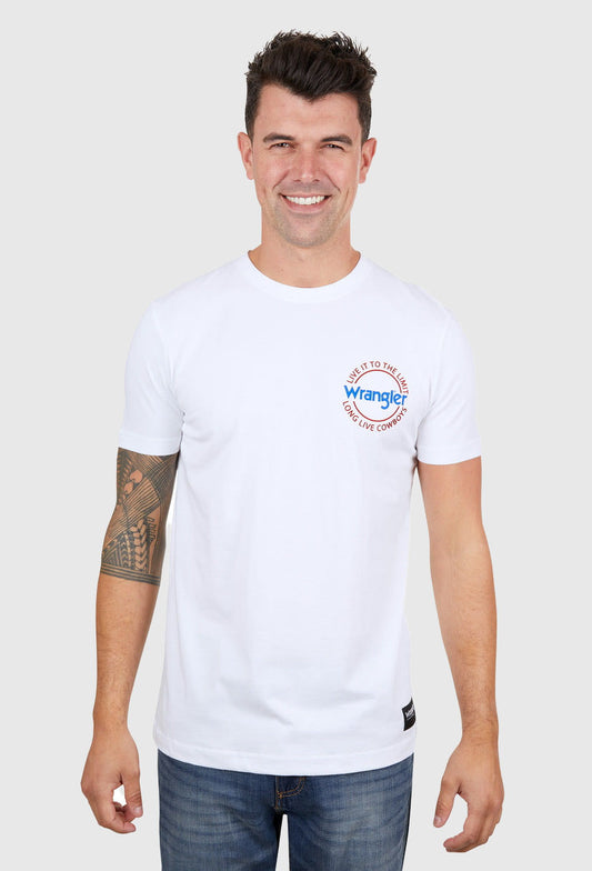 Wrangler Mens Finn S/S Tee (White)