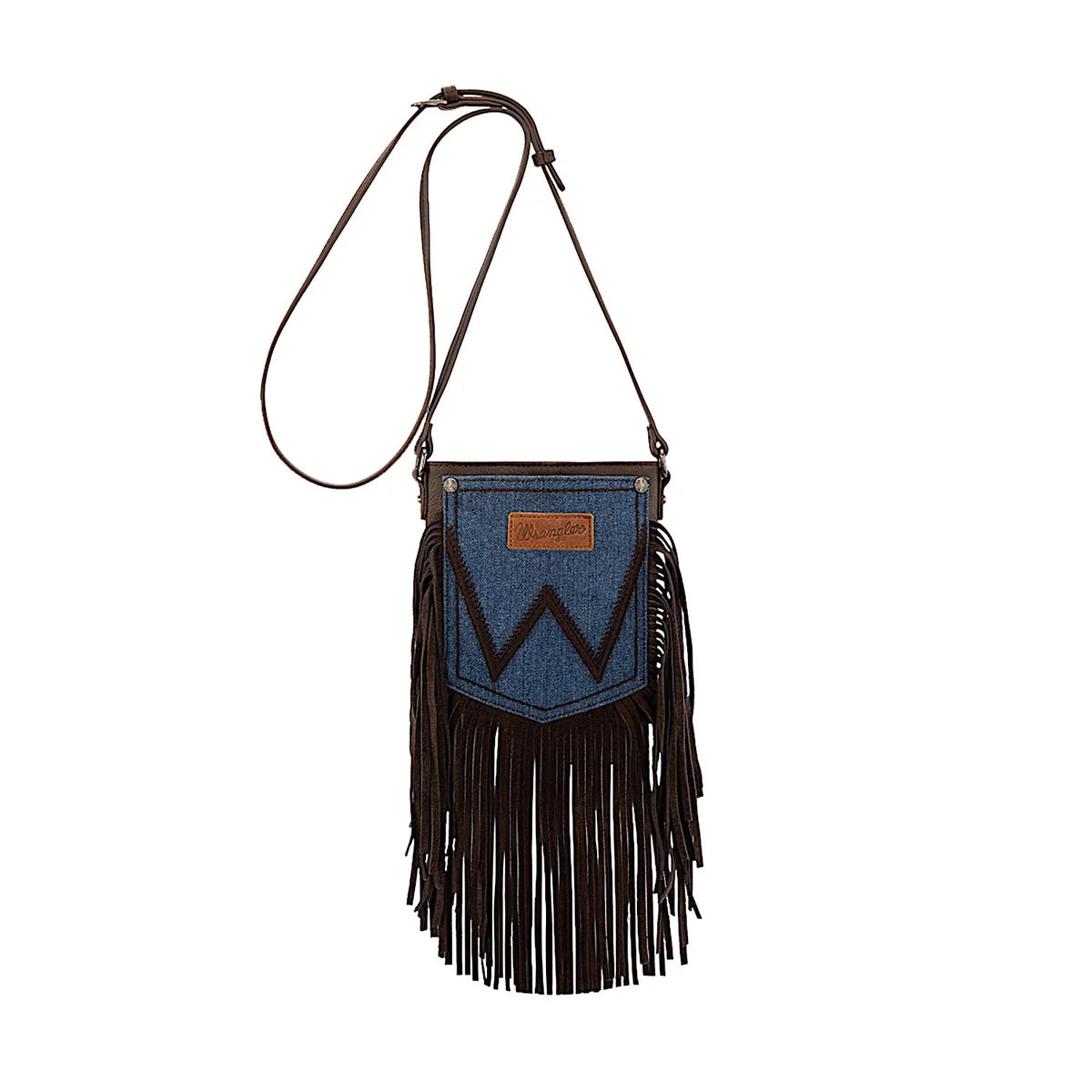 Wrangler Women's Denim Pocket Fringe Bag