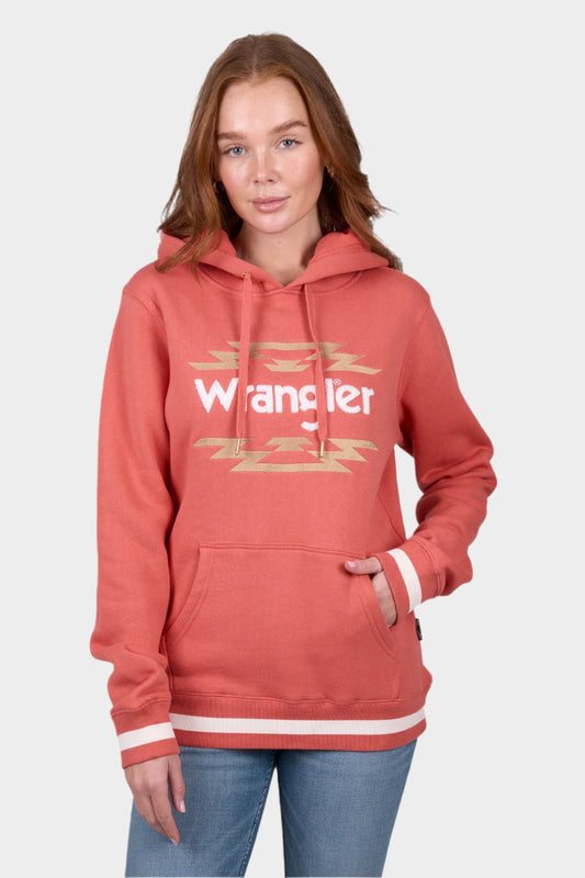 Wrangler Womens Sarah Hoodie - Coral