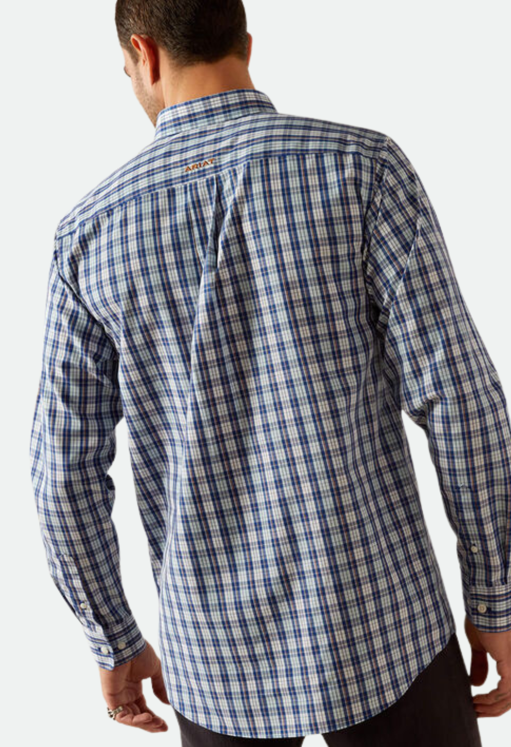 Ariat Men's Wrinkle Free Bronson Fitted Shirt - Blue