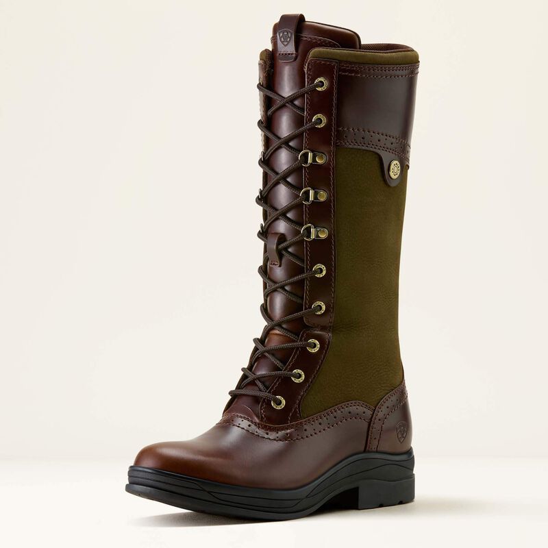 Ariat Women's Wythburn II Waterproof Boot - TOBACCO BROWN|OLIVE NIGHT
