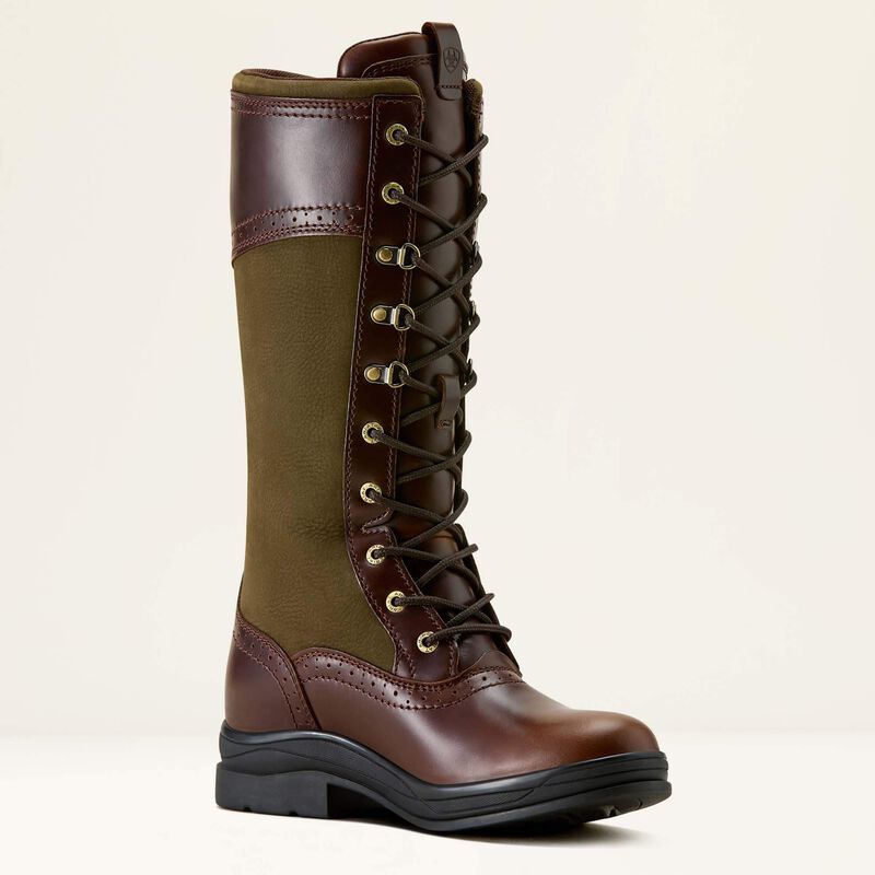 Ariat Women's Wythburn II Waterproof Boot - TOBACCO BROWN|OLIVE NIGHT