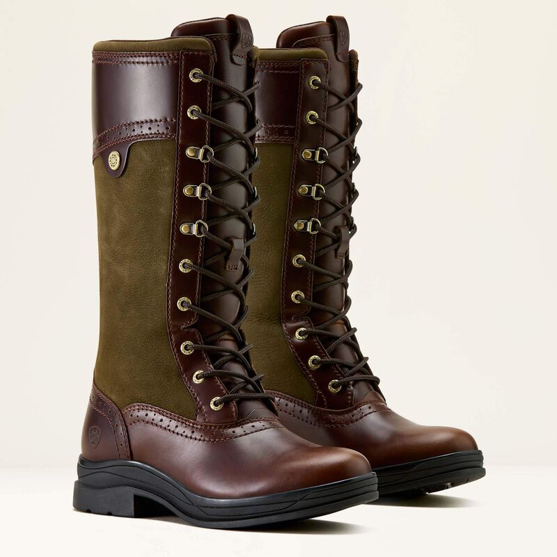 Ariat Women's Wythburn II Waterproof Boot - TOBACCO BROWN|OLIVE NIGHT