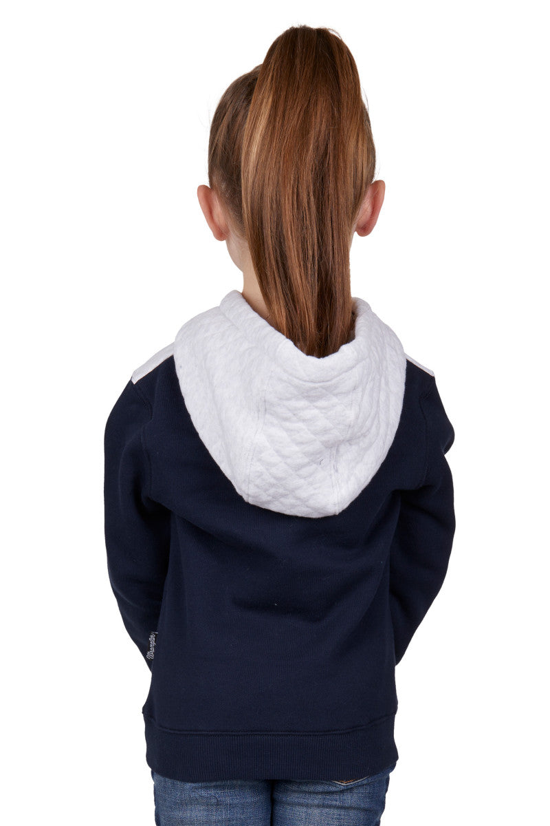 WRANGLER GIRLS SALLEY PULLOVER HOODIE (NAVY/WHITE)-Clearance