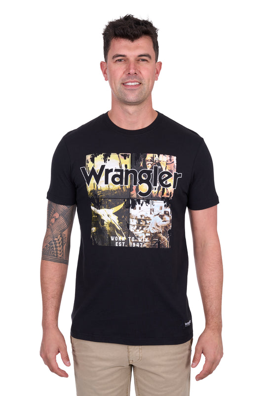 Wrangler Men's LUIS SS Tee - Black