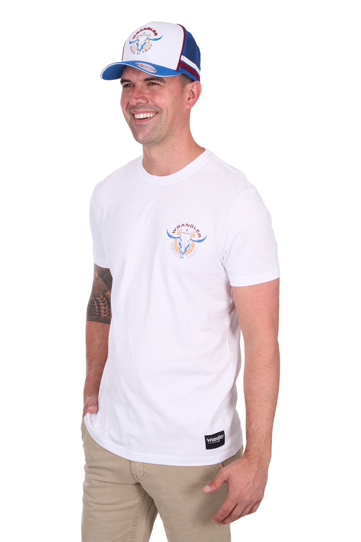 Wrangler Men's HENRY SS Tee - White