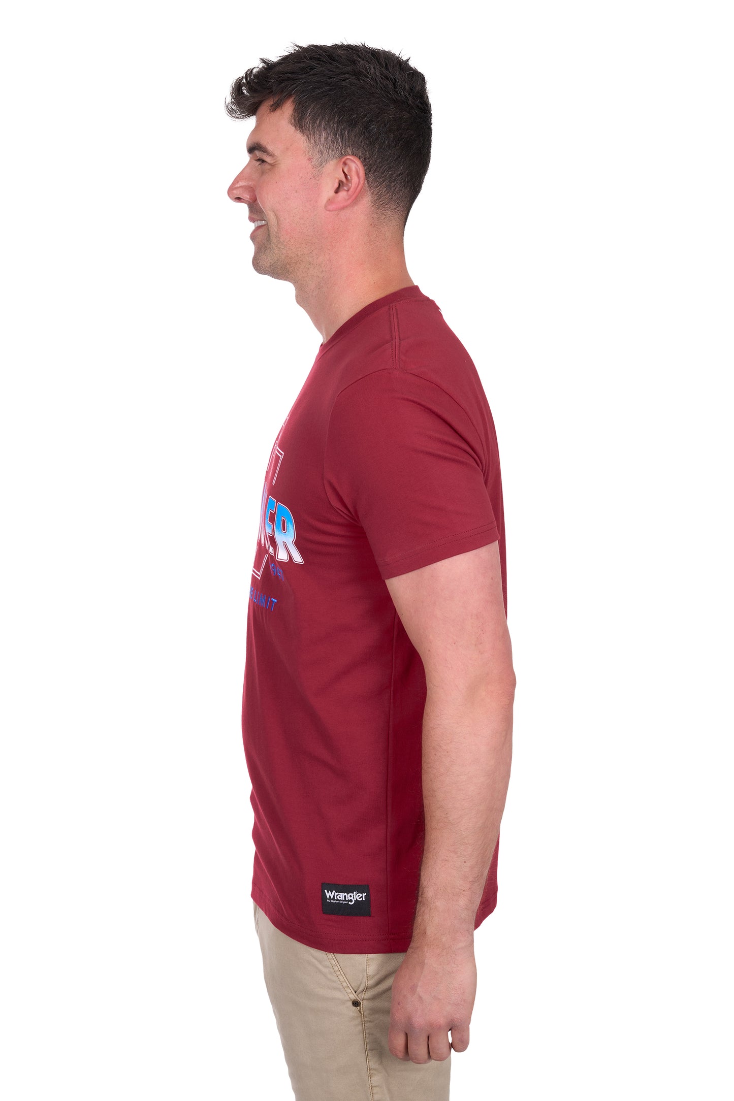 Wrangler Men's WESLEY SS Tee - Red