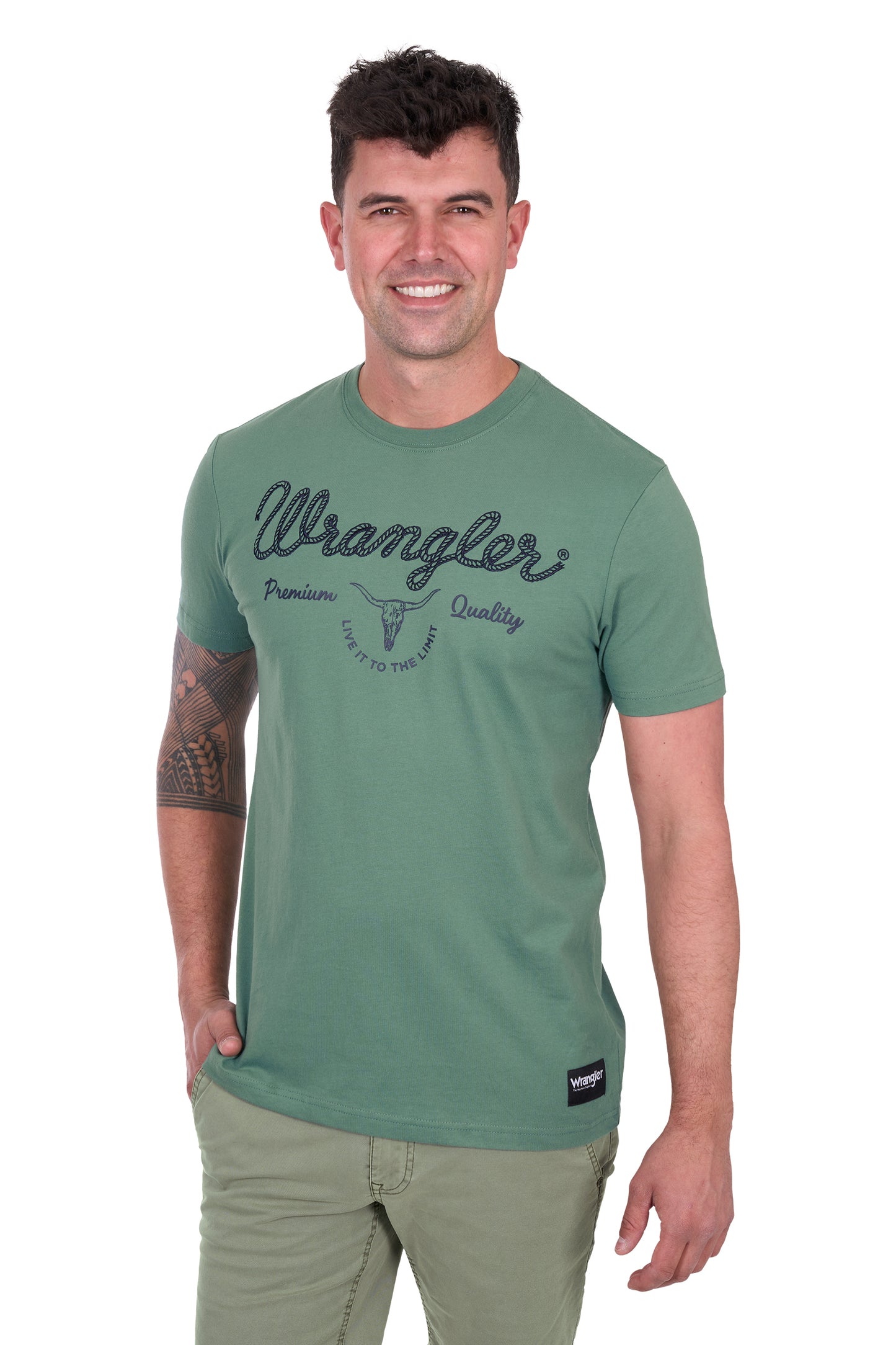 Wrangler Men's ARTHUR SS Tee - Sage
