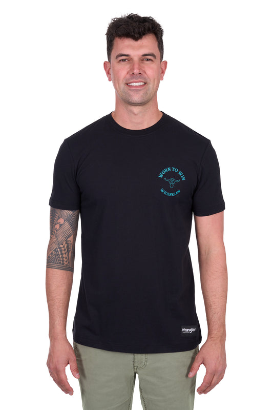 Wrangler Men's RICKY SS Tee - Black