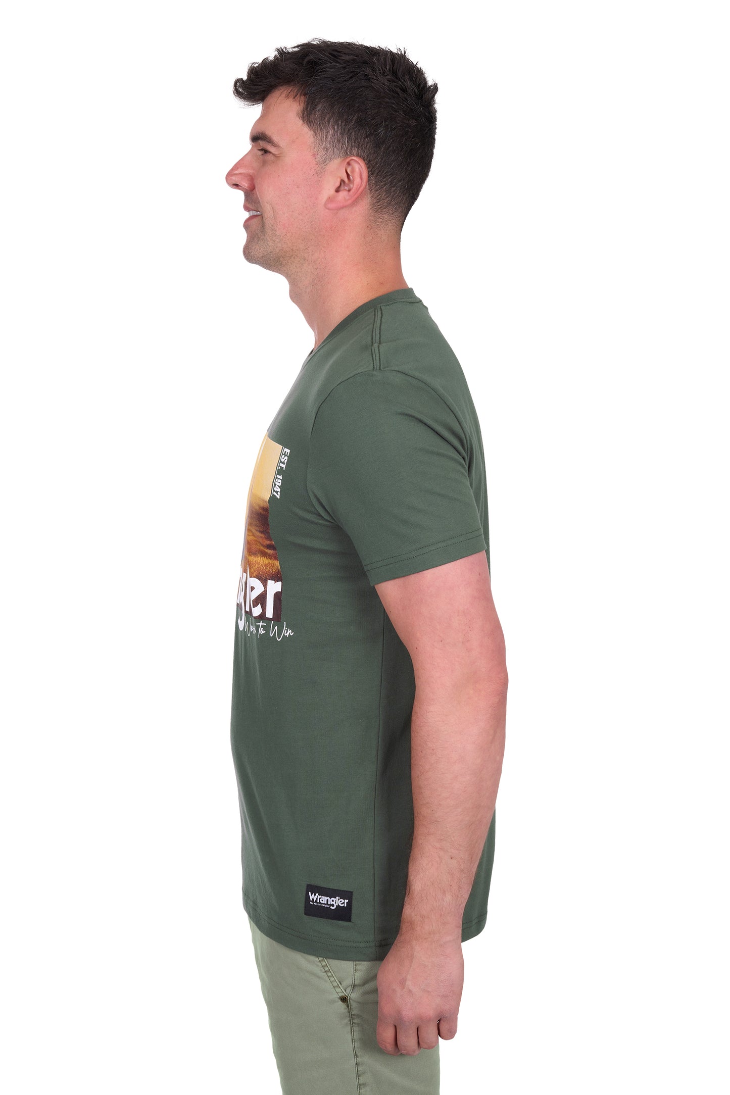 Wrangler Men's ANDRE SS Tee - Cypress