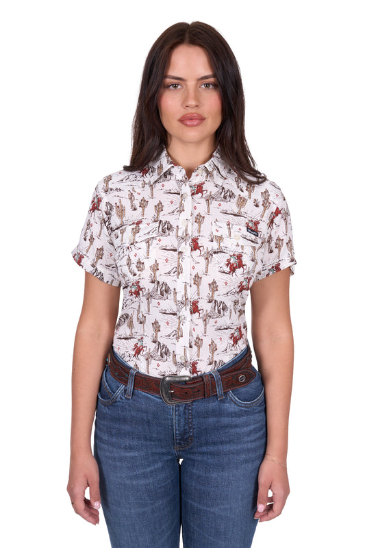 Wrangler Women's CELESTE SS Shirt - Egret