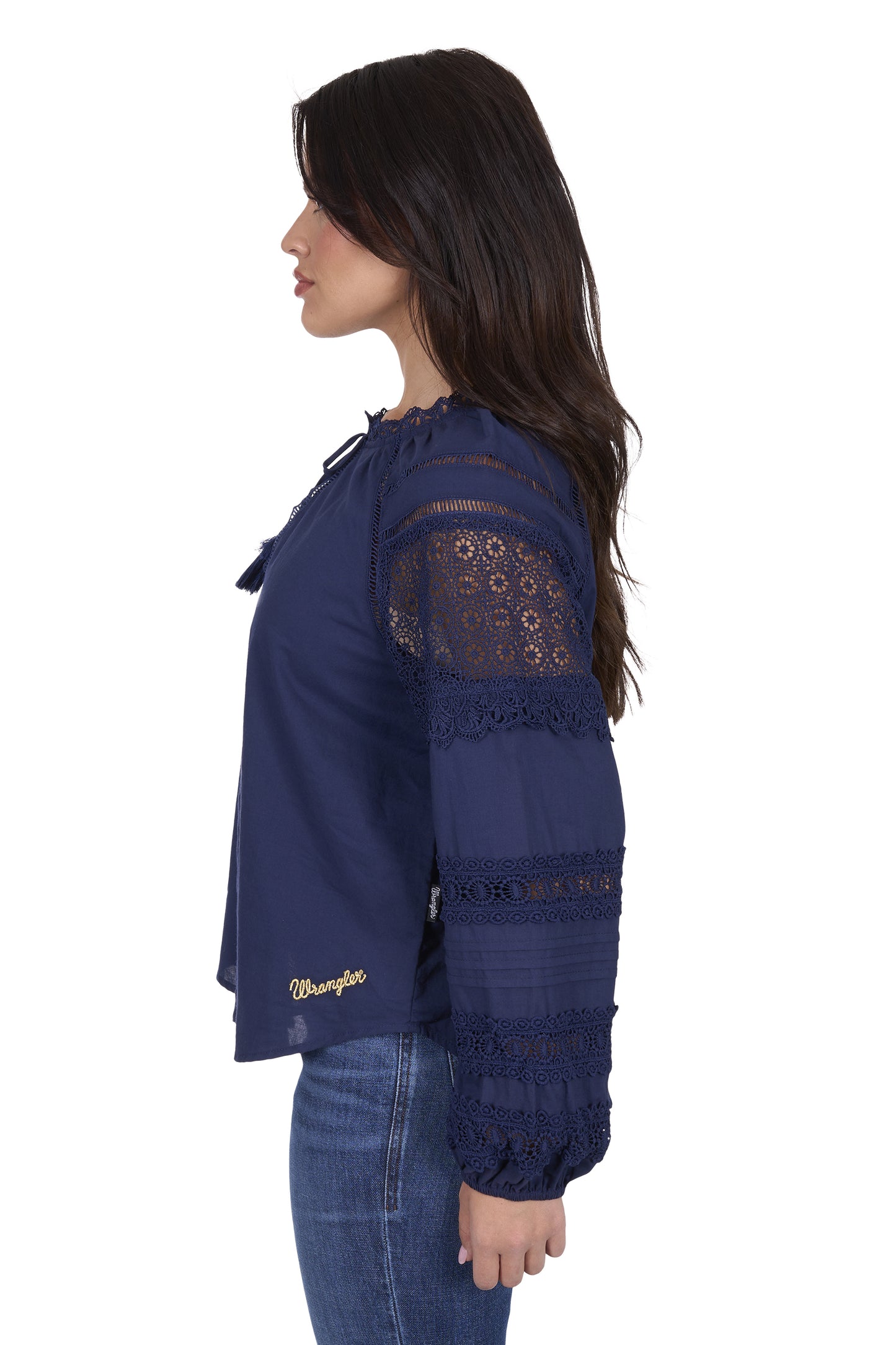 Wrangler Women's TAMARA LS Blouse - Navy