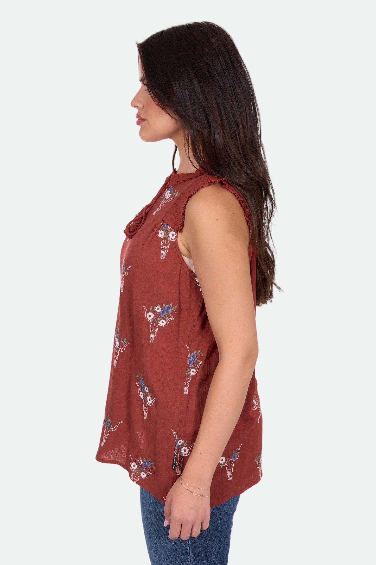 Wrangler Women's KRISSY SL Blouse - Rust