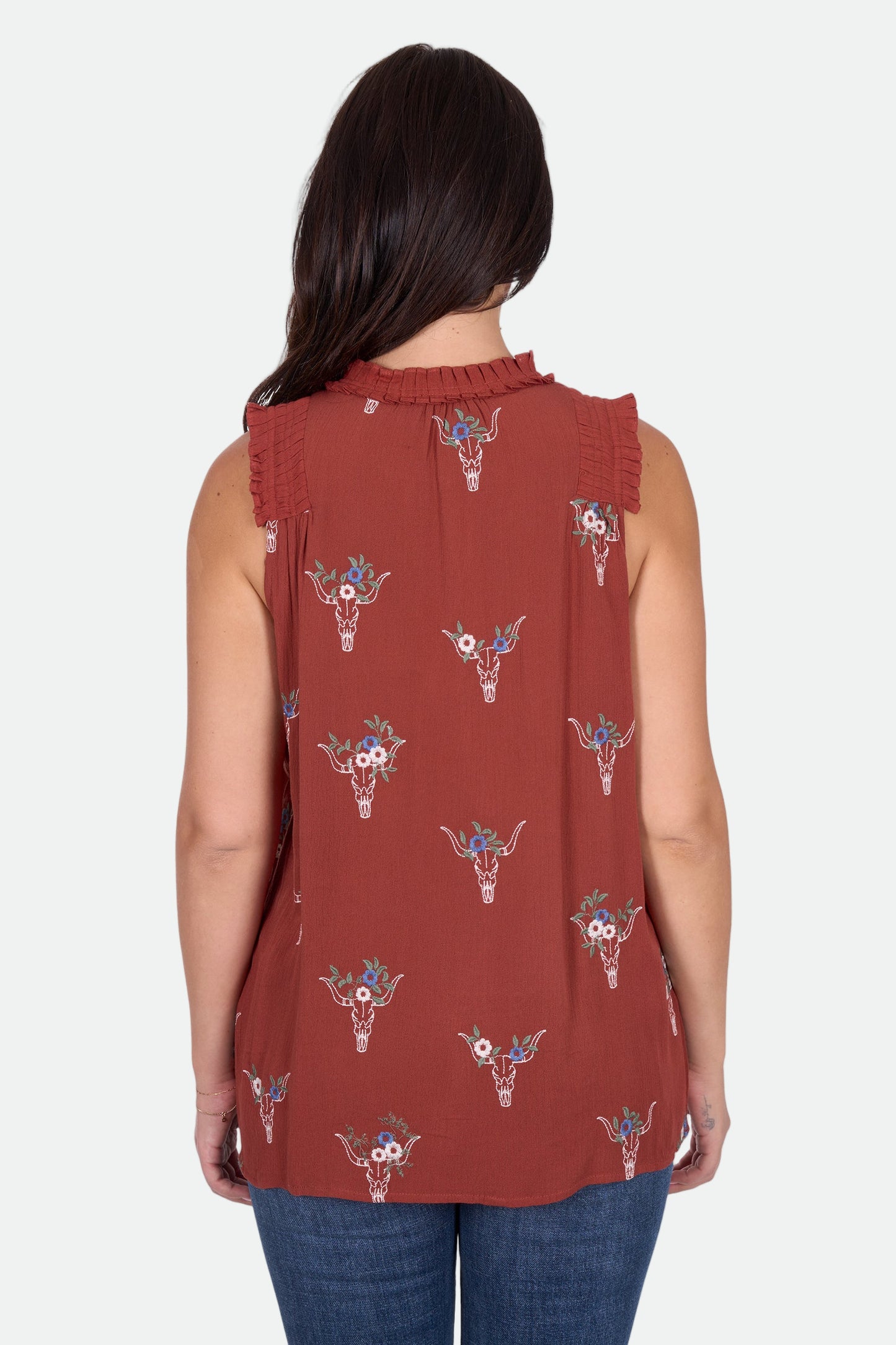 Wrangler Women's KRISSY SL Blouse - Rust