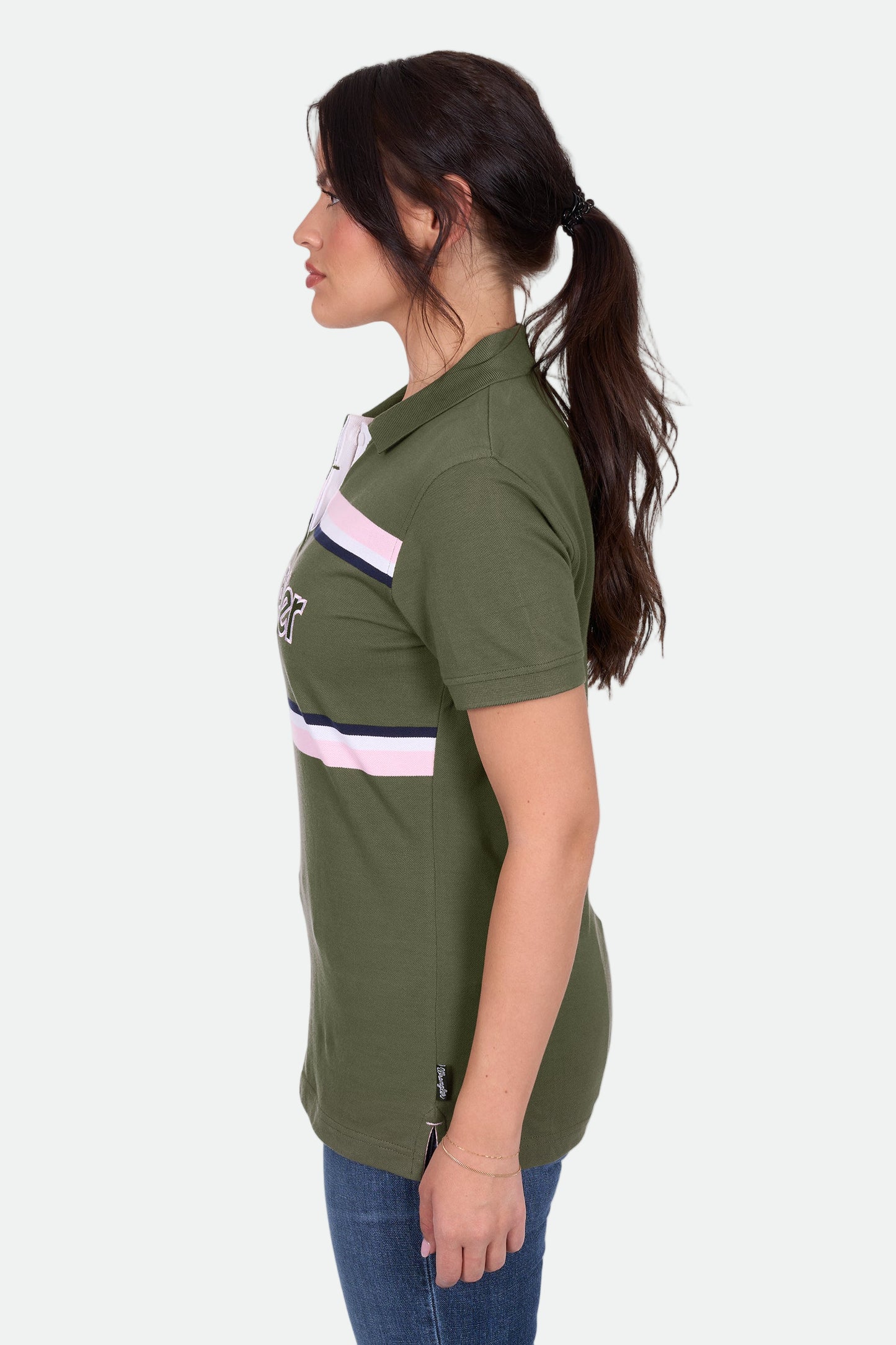 Wrangler Women's HALLIE SS Polo - Olive