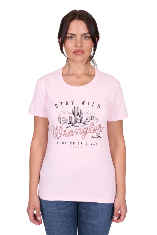 Wrangler Women's TAHLIA SS Tee - Blush