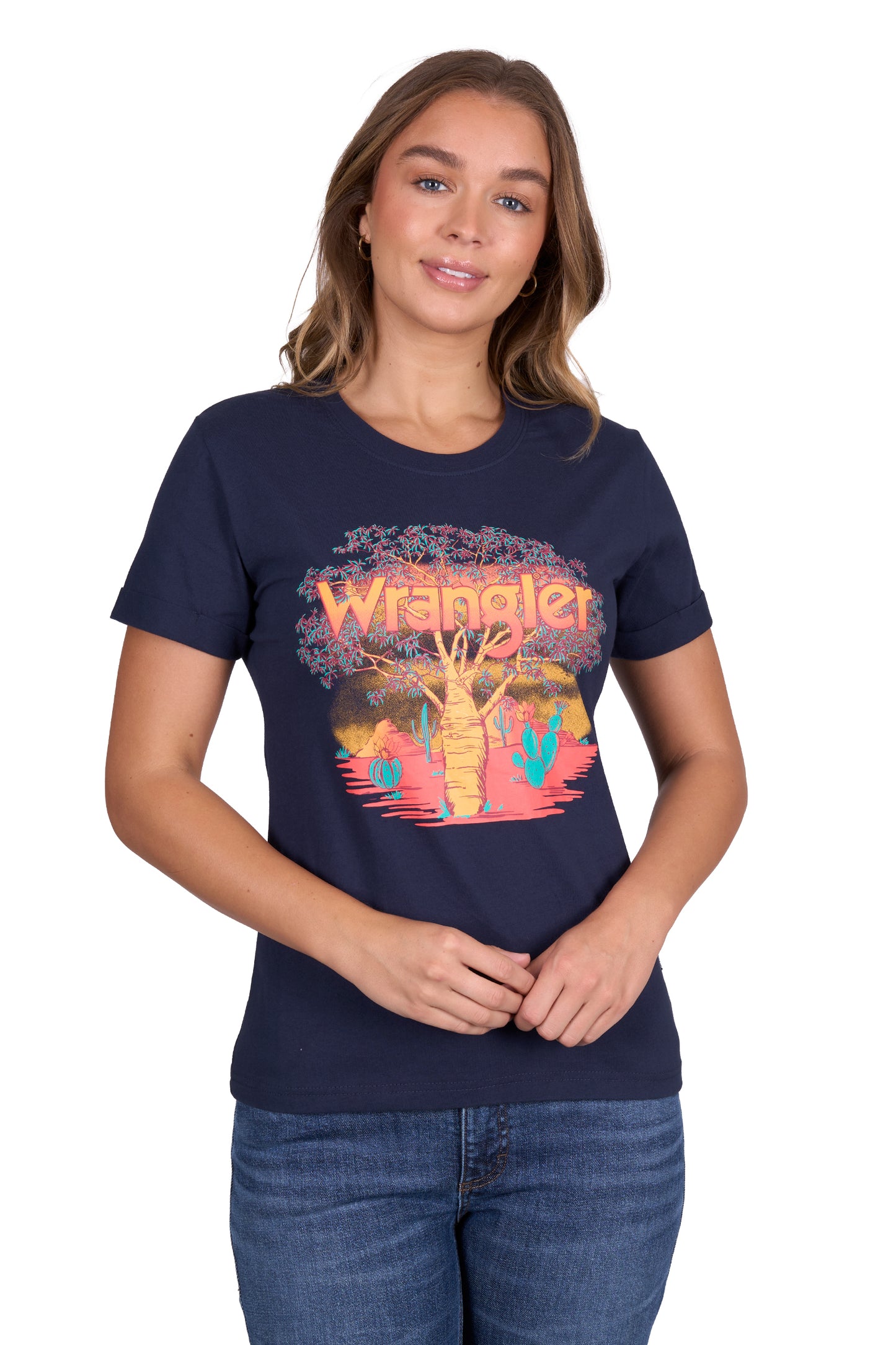 Wrangler Women's LOTTIE SS Tee - Navy
