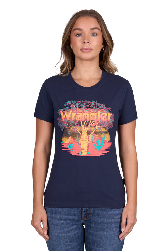 Wrangler Women's LOTTIE SS Tee - Navy