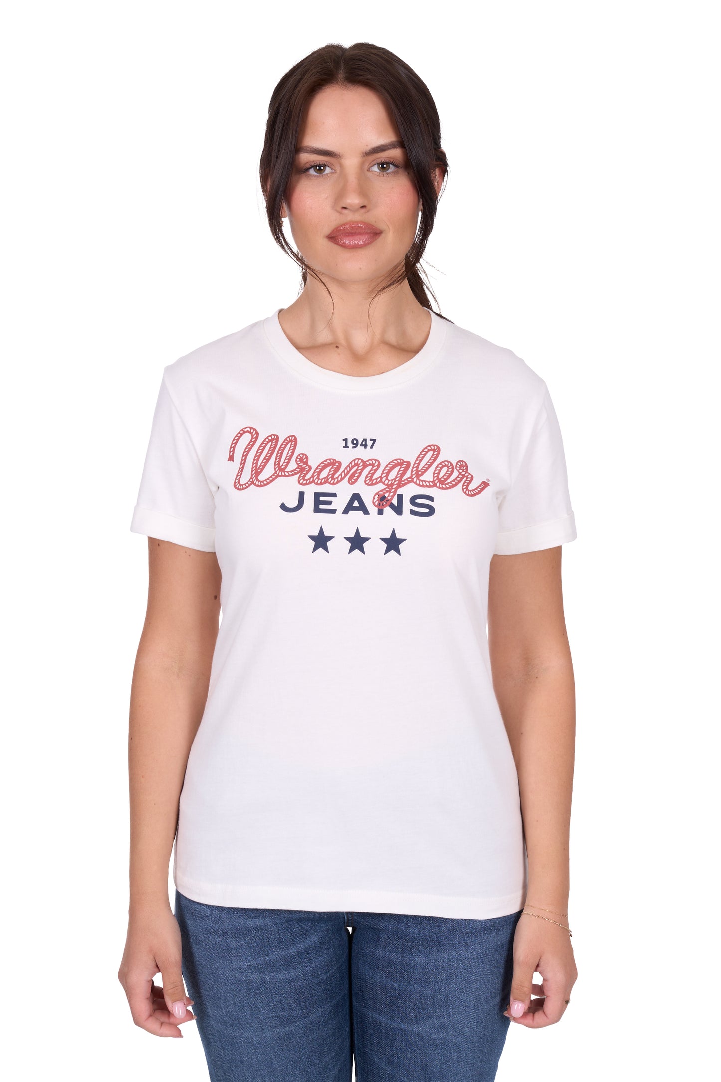 Wrangler Women's PIPER SS Tee - Cream