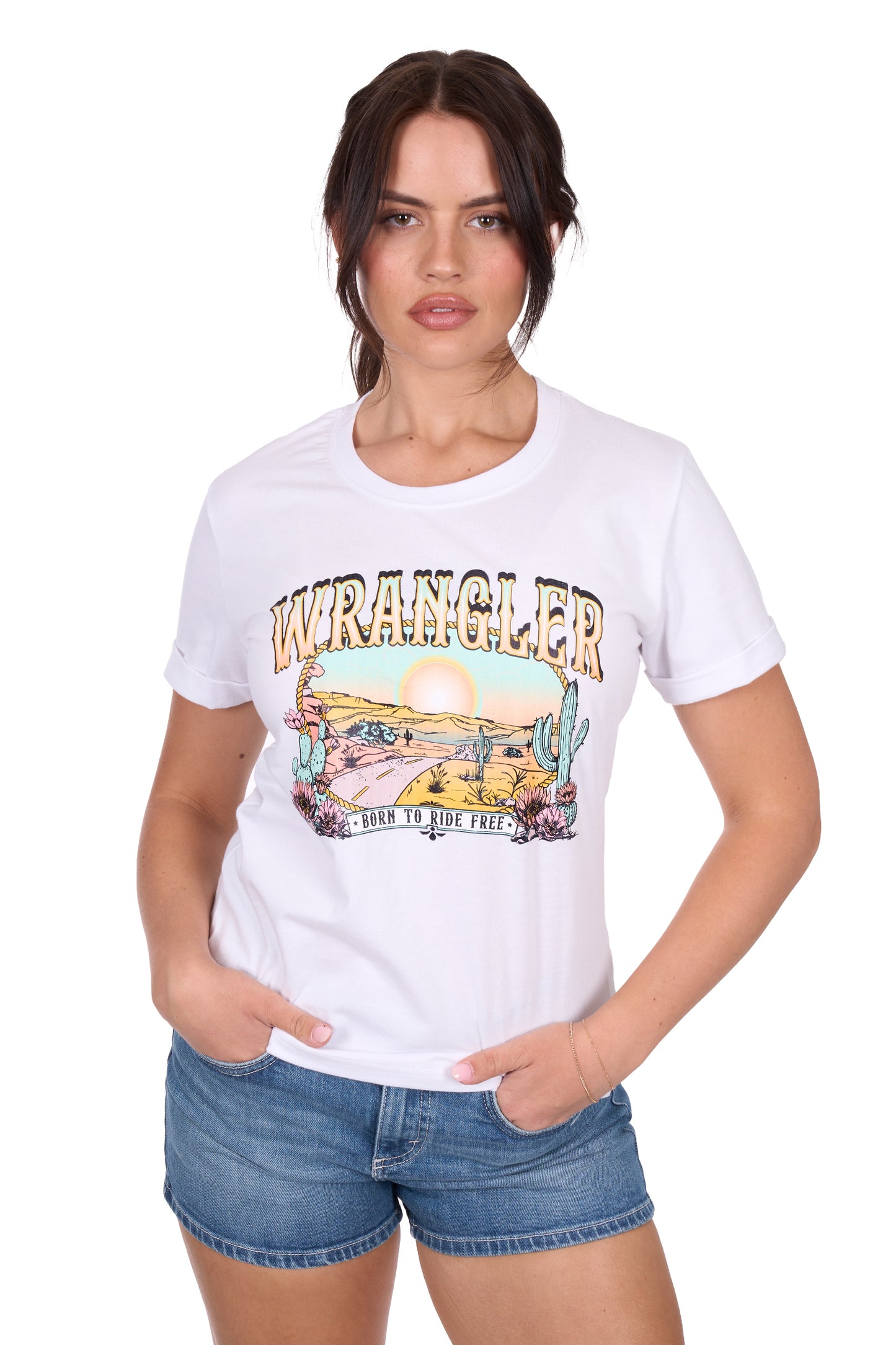 Wrangler Women's HELENA SS Tee - White