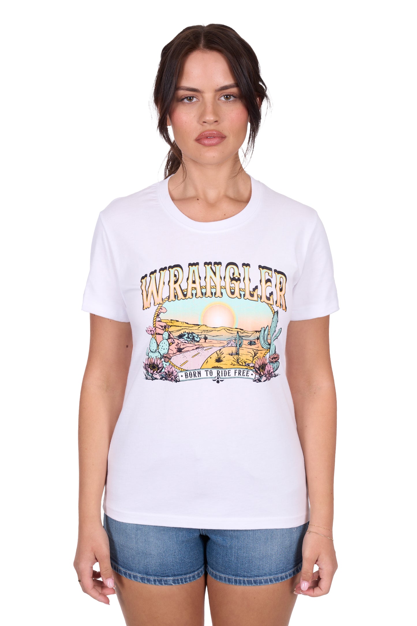 Wrangler Women's HELENA SS Tee - White
