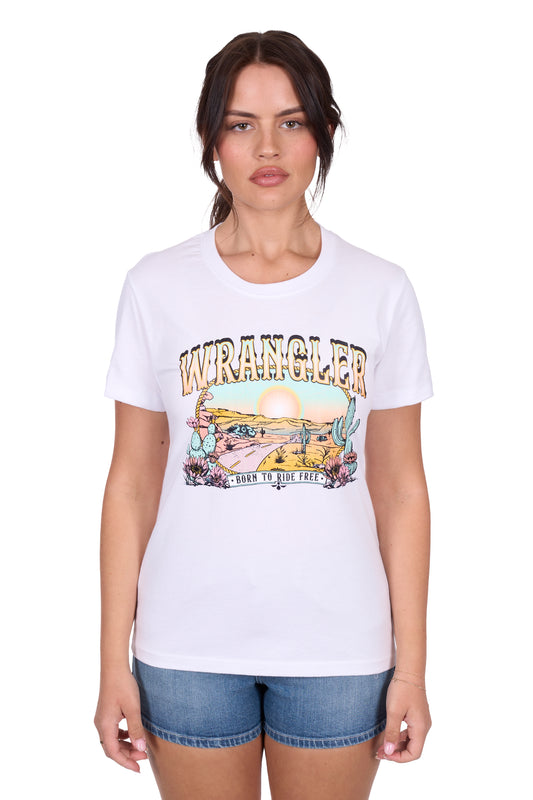 Wrangler Women's HELENA SS Tee - White