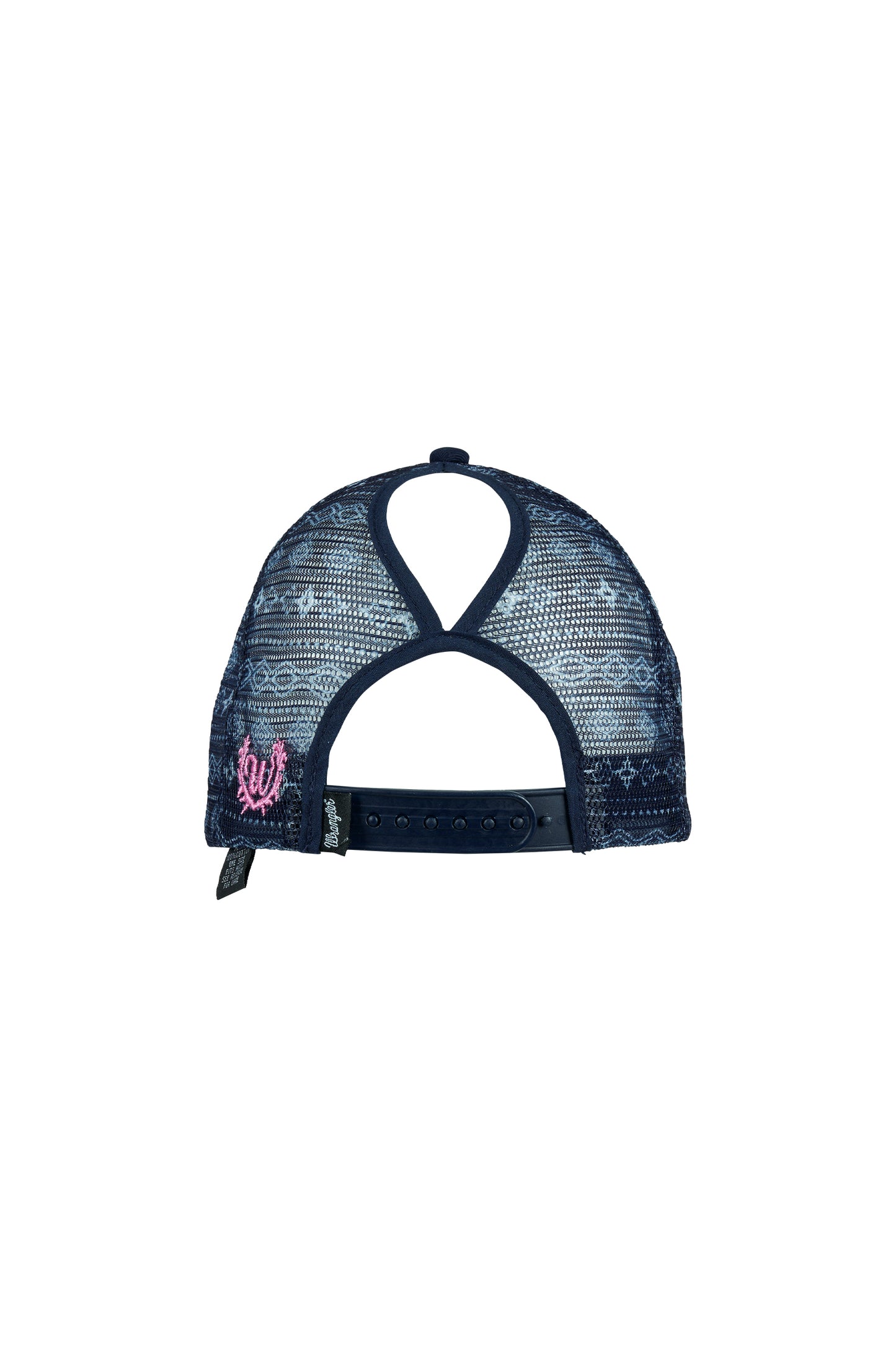 Wrangler ANDY HP PONYTAIL TRUCKER Cap - Navy/Pink