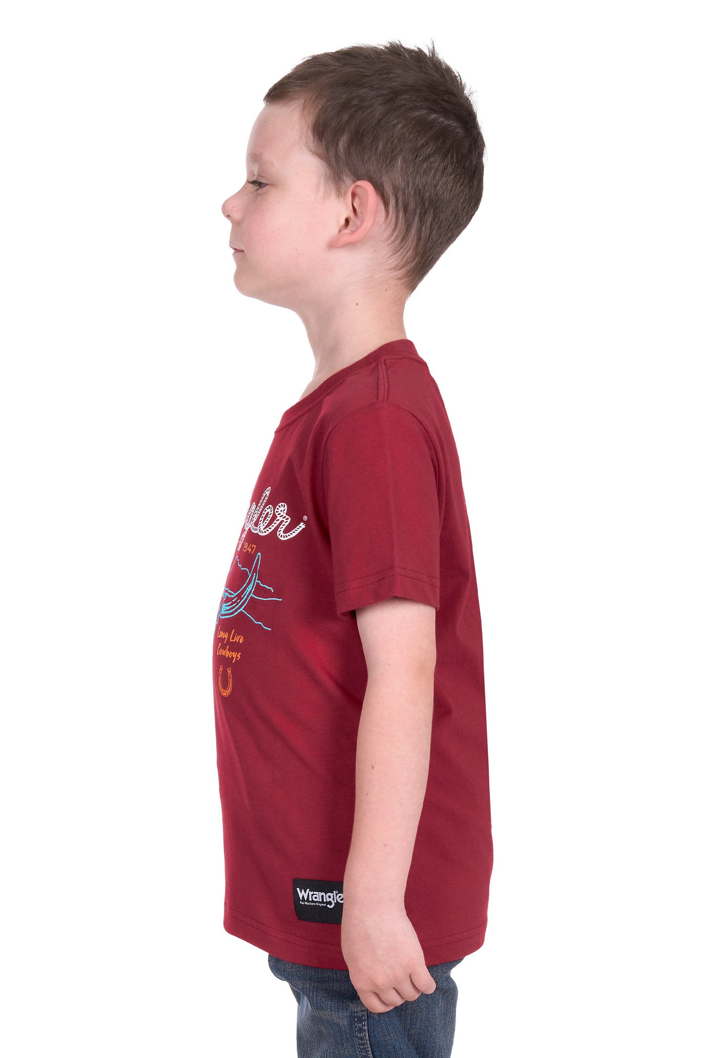 Wrangler Boy's Darren Ss Tee - Red