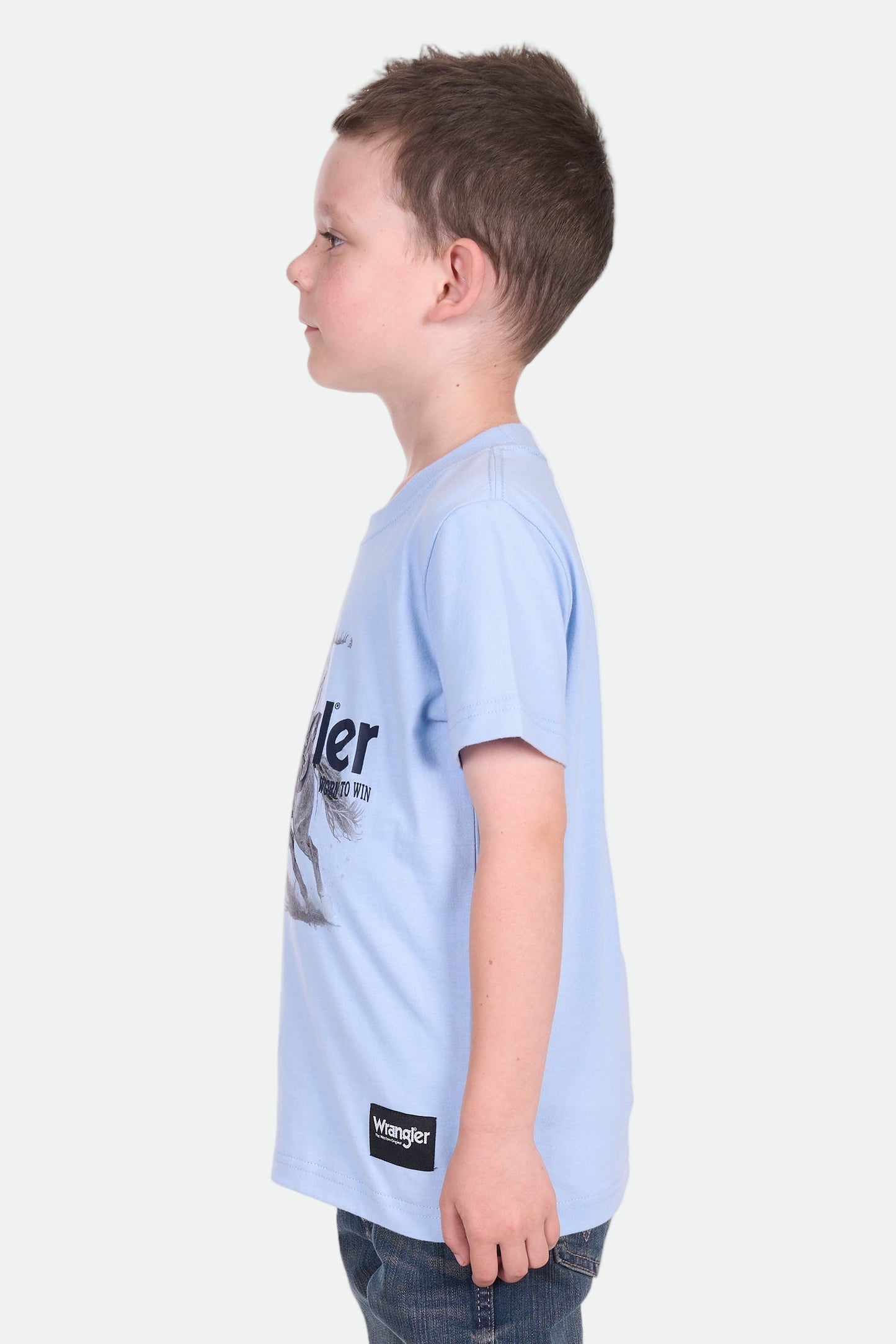 Wrangler Boy's LANCE SS Tee - Light Blue