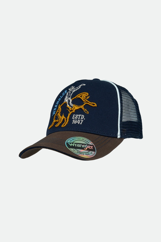 Wrangler Kid's ROBERT TRUCKER Cap - Navy/DarkTan