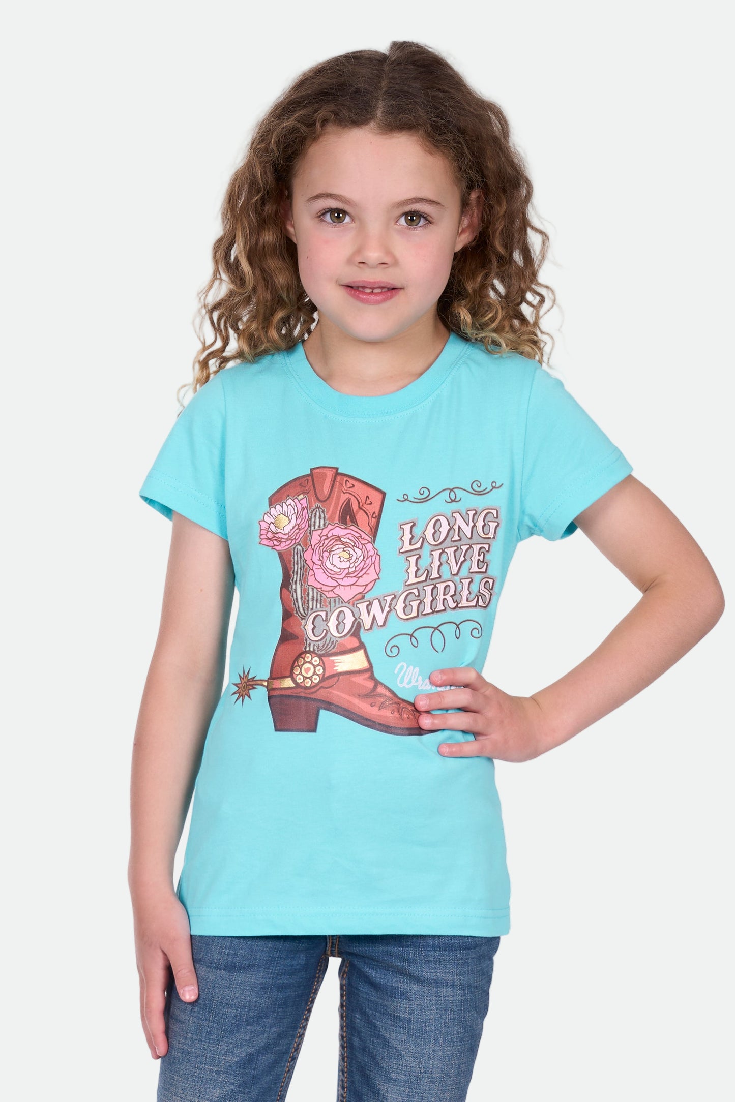 Wrangler Girl's KELLY SS Tee - Aqua