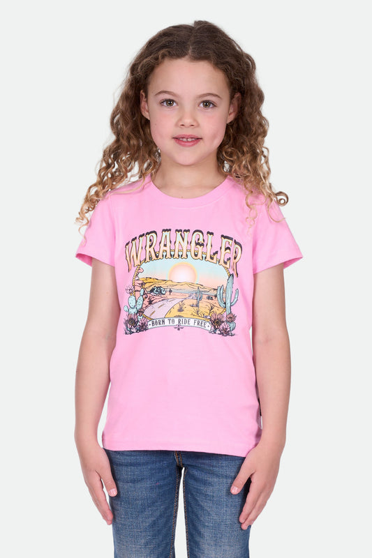 Wrangler Girl's CHERIE SS Tee - Pink