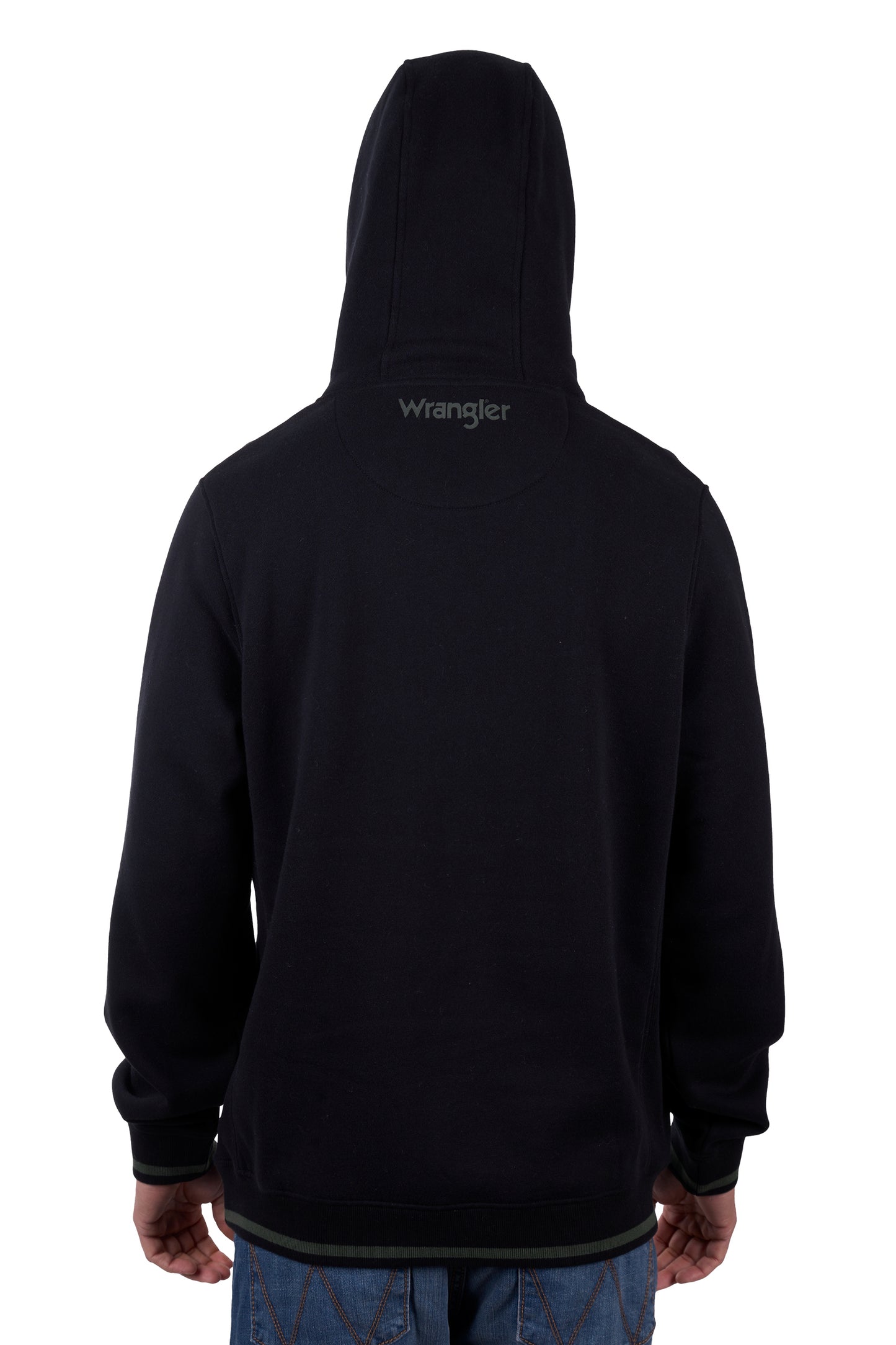 Wrangler MENS LEON HOODIE - BLACK
