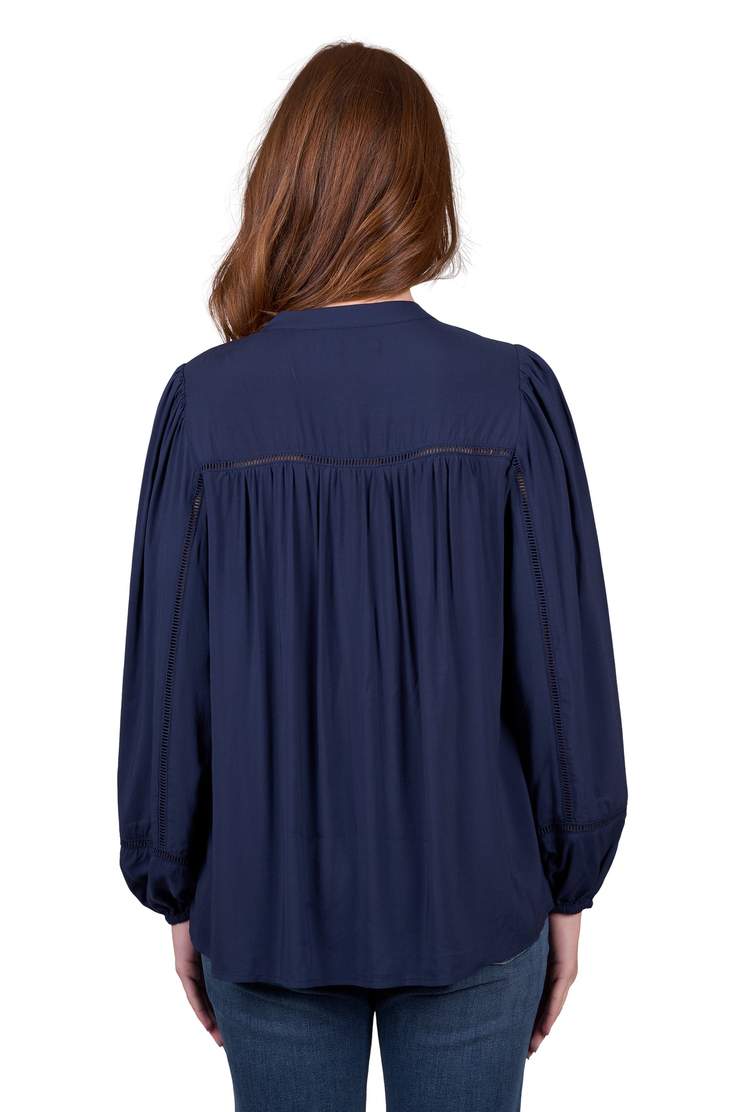Wrangler Womens BRIDIE LS BLOUSE - NAVY