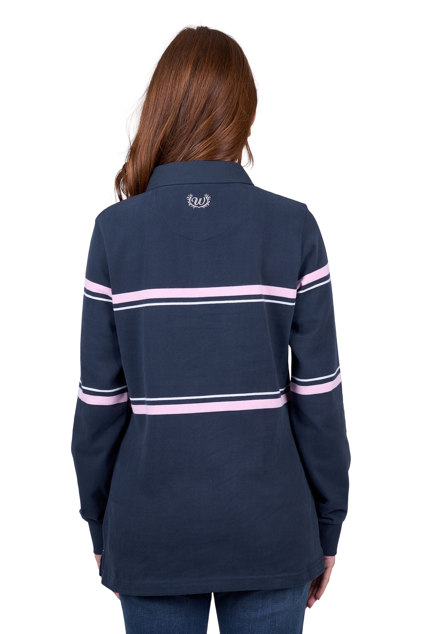 Wrangler Womens DAISY RUGBY - NAVY/PINK